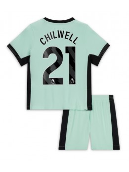 Billige Chelsea Ben Chilwell #21 Tredjedraktsett Barn 2023-24 Kortermet (+ Korte bukser)